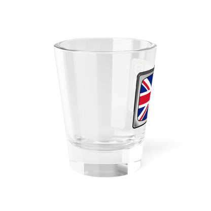 Union flag tv (United Kingdom) Shot Glass 1.5oz