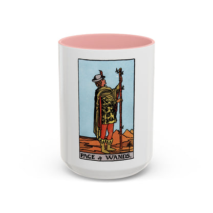 The Page of Wands (Tarot Card) Accent Coffee Mug