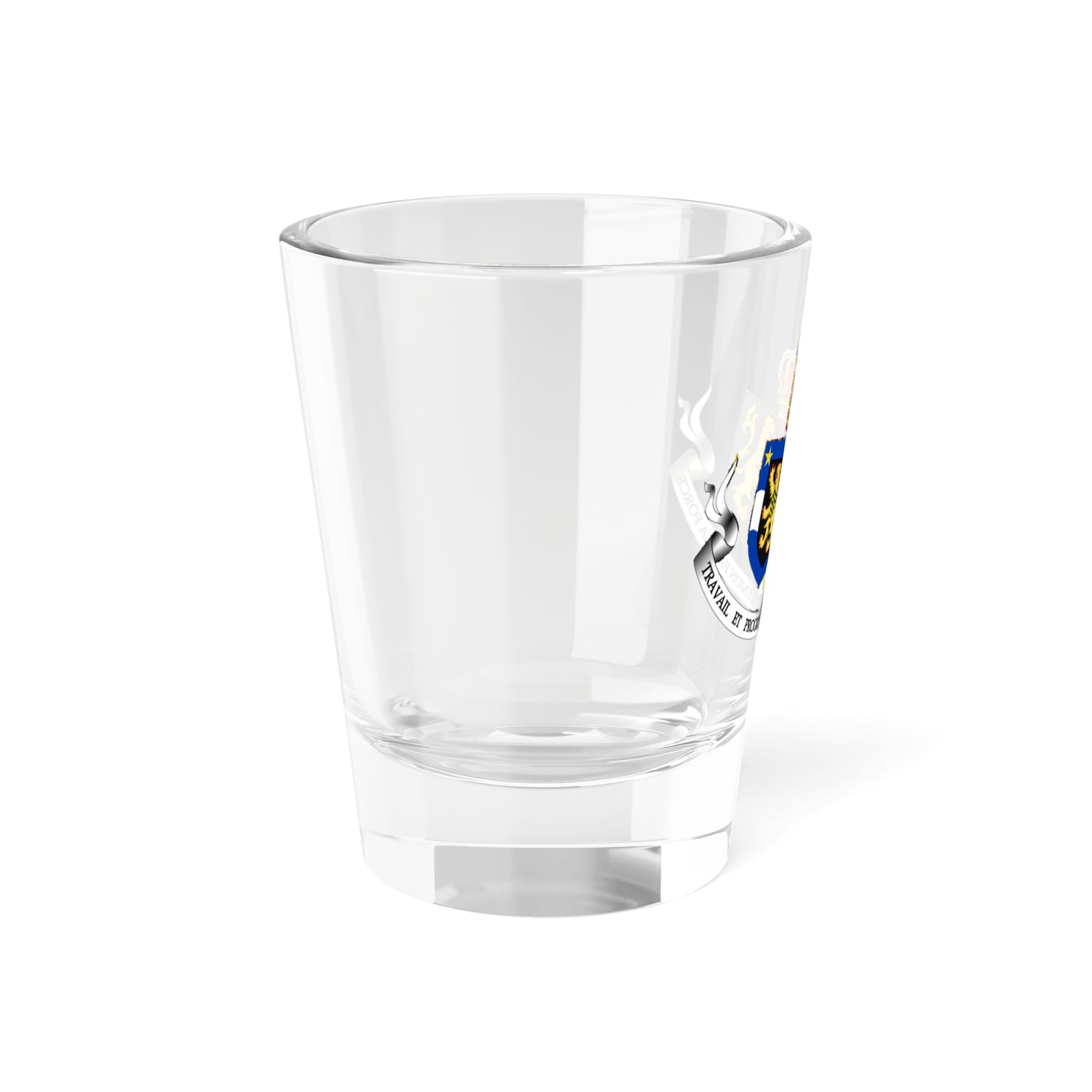 Greater Coat of Arms of the Belgian Congo (Congo) (Coat of Arms) Shot Glass 1.5oz