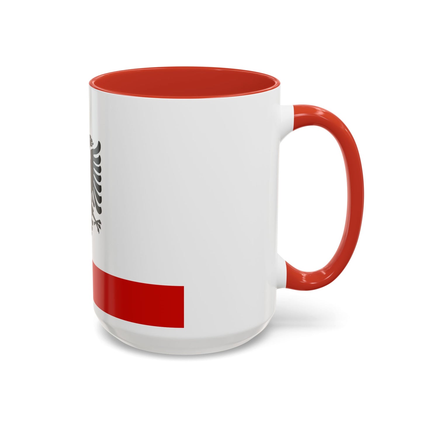 Naval Ensign of Albania 1958 to 1992 - Accent Coffee Mug