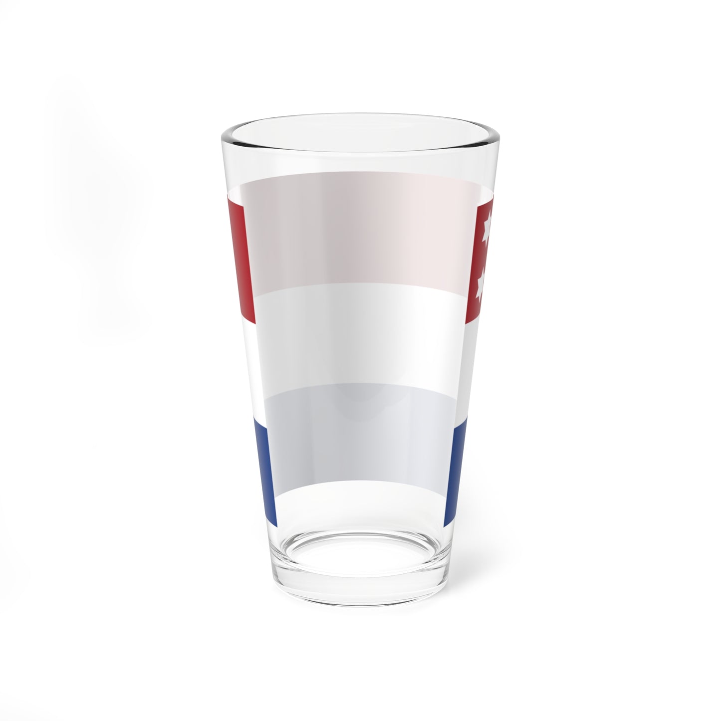 Rank flag of Lieutenant admiral for the Royal Netherlands Navy (Netherlands) Pint Glass 16oz