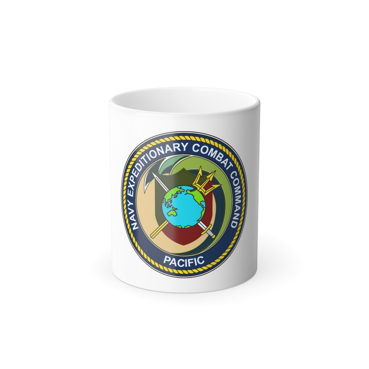 Navy Expeditionary Combat Command Pacific NECC Pacific (U.S. Navy) Color Changing Mug 11oz