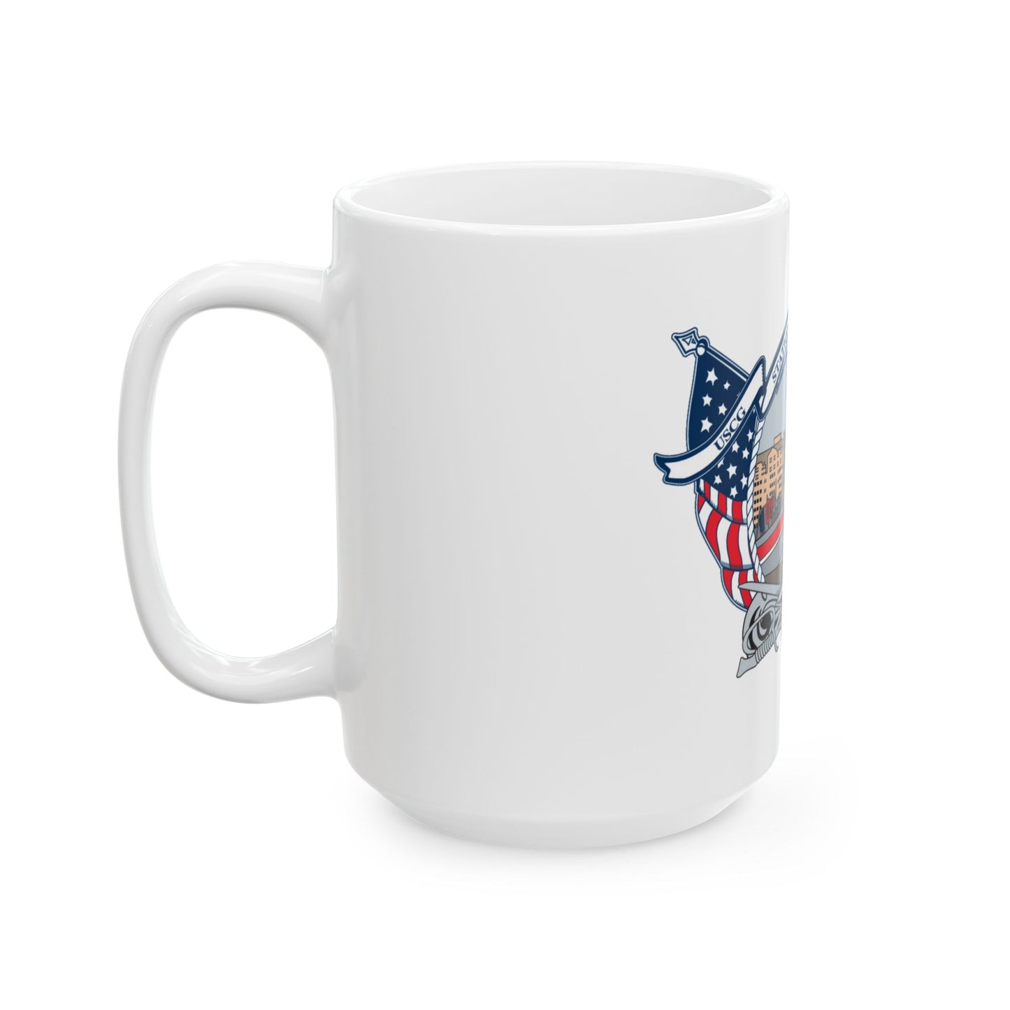 USCG Station Boston (U.S. Coast Guard) White Coffee Mug