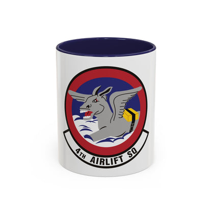 4th Airlift Squadron (U.S. Air Force) Accent Coffee Mug