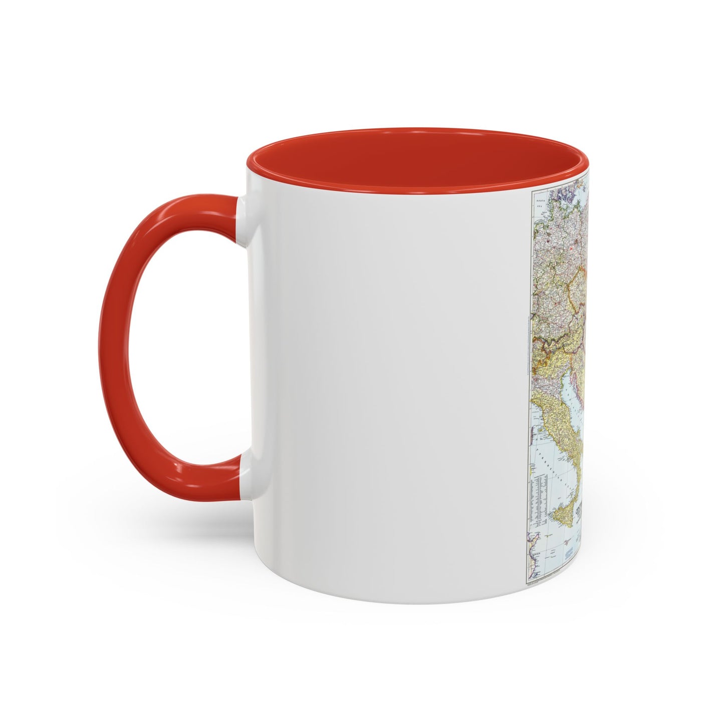 Europe - Central & the Balkan States (1951) (Map) Accent Coffee Mug