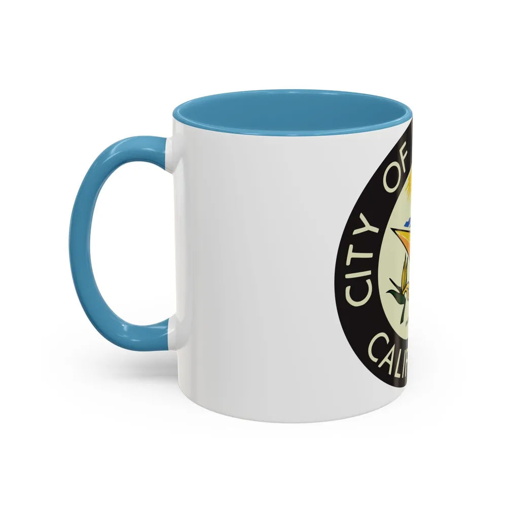 Seal of Carlsbad California - Accent Coffee Mug-Go Mug Yourself