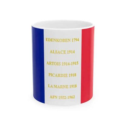 159e regiment dinfanterie de ligne-drapeau (France) White Coffee Mug 11oz - Go Mug Yourself