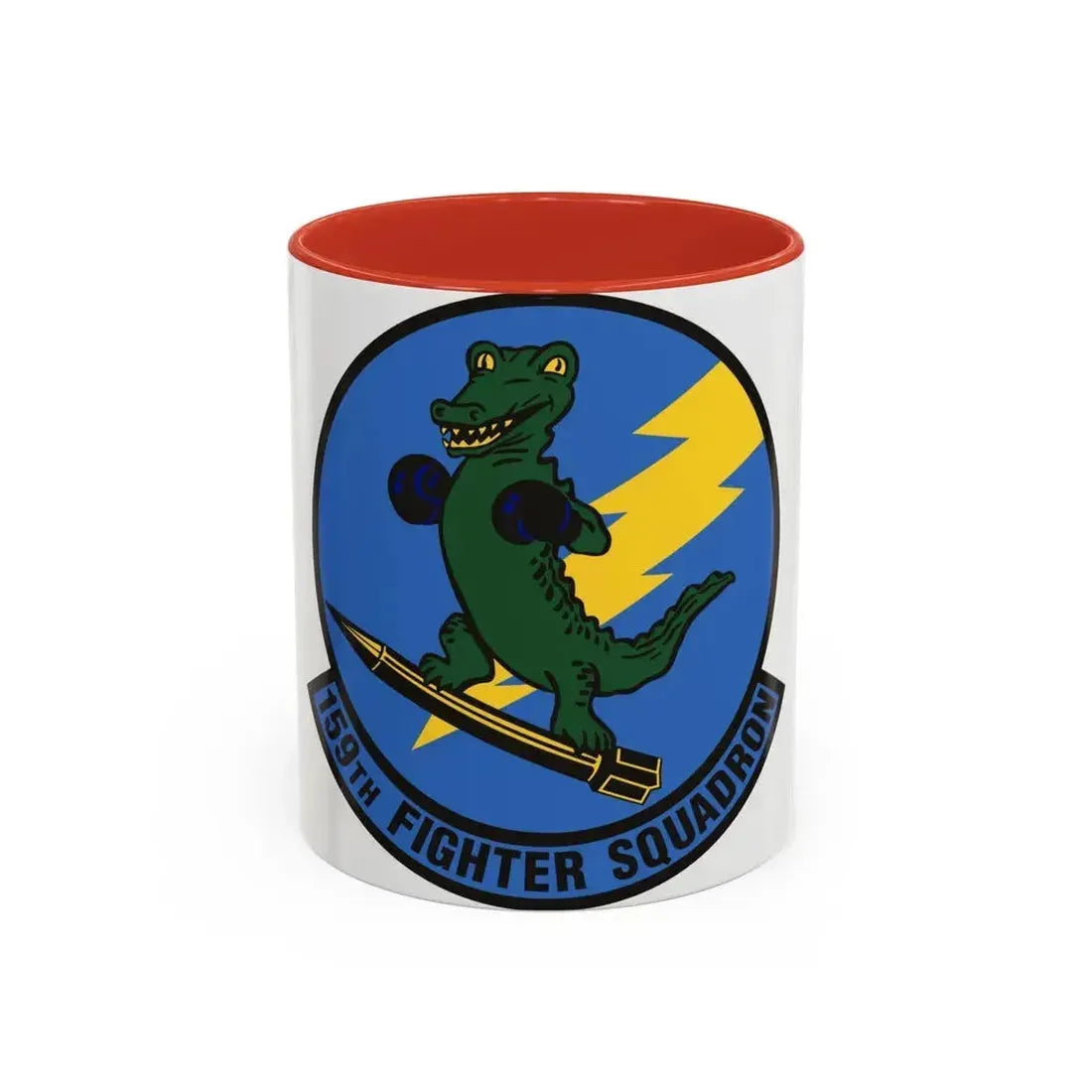 159th Fighter Squadron (U.S. Air Force) Accent Coffee Mug 11oz Red - Go Mug Yourself