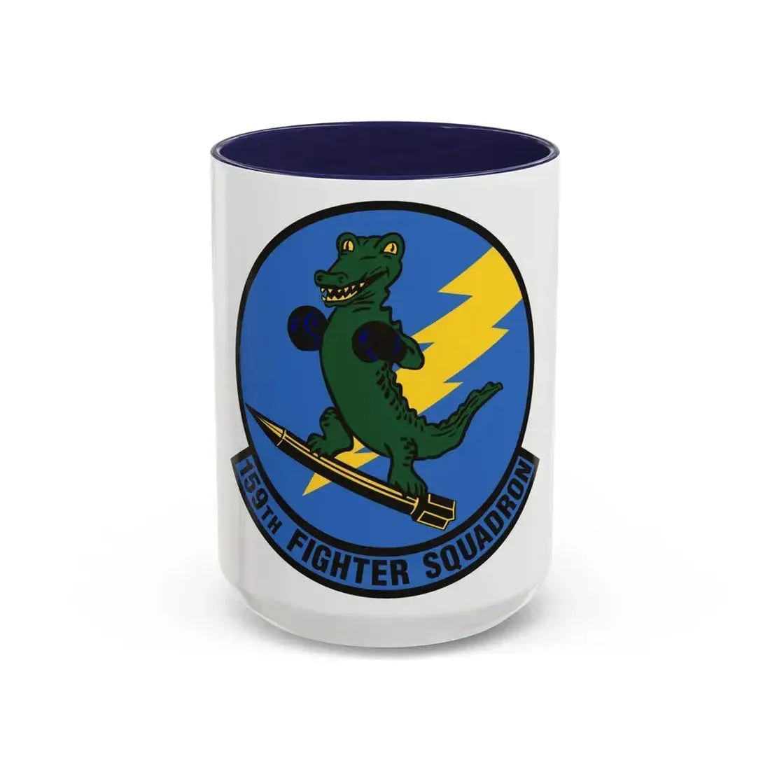 159th Fighter Squadron (U.S. Air Force) Accent Coffee Mug 15oz Navy - Go Mug Yourself