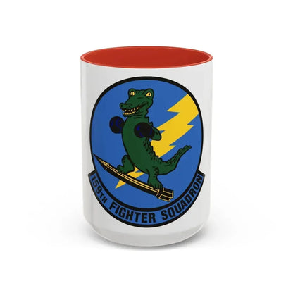 159th Fighter Squadron (U.S. Air Force) Accent Coffee Mug 15oz Red - Go Mug Yourself