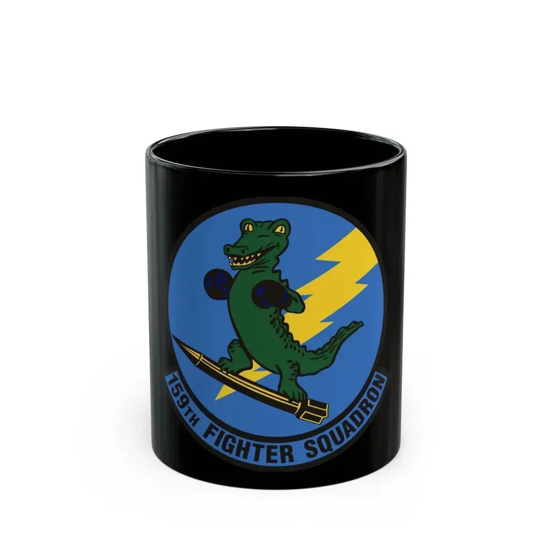 159th Fighter Squadron (U.S. Air Force) Black Coffee Mug 11oz - Go Mug Yourself
