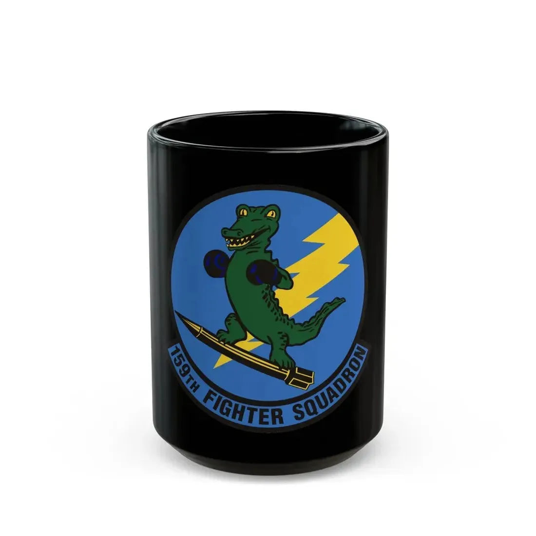 159th Fighter Squadron (U.S. Air Force) Black Coffee Mug 15oz - Go Mug Yourself