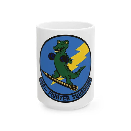159th Fighter Squadron (U.S. Air Force) White Coffee Mug 15oz - Go Mug Yourself