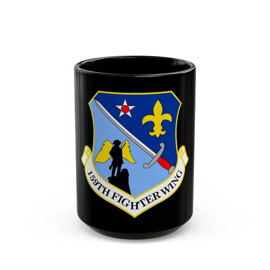 159th Fighter Wing (U.S. Air Force) Black Coffee Mug-15oz-Go Mug Yourself