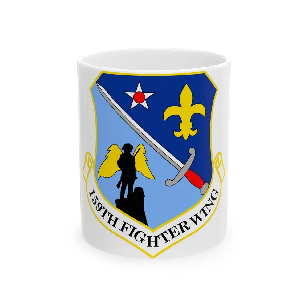 159th Fighter Wing (U.S. Air Force) White Coffee Mug-11oz-Go Mug Yourself