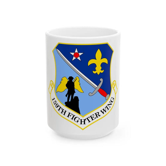 159th Fighter Wing (U.S. Air Force) White Coffee Mug-15oz-Go Mug Yourself