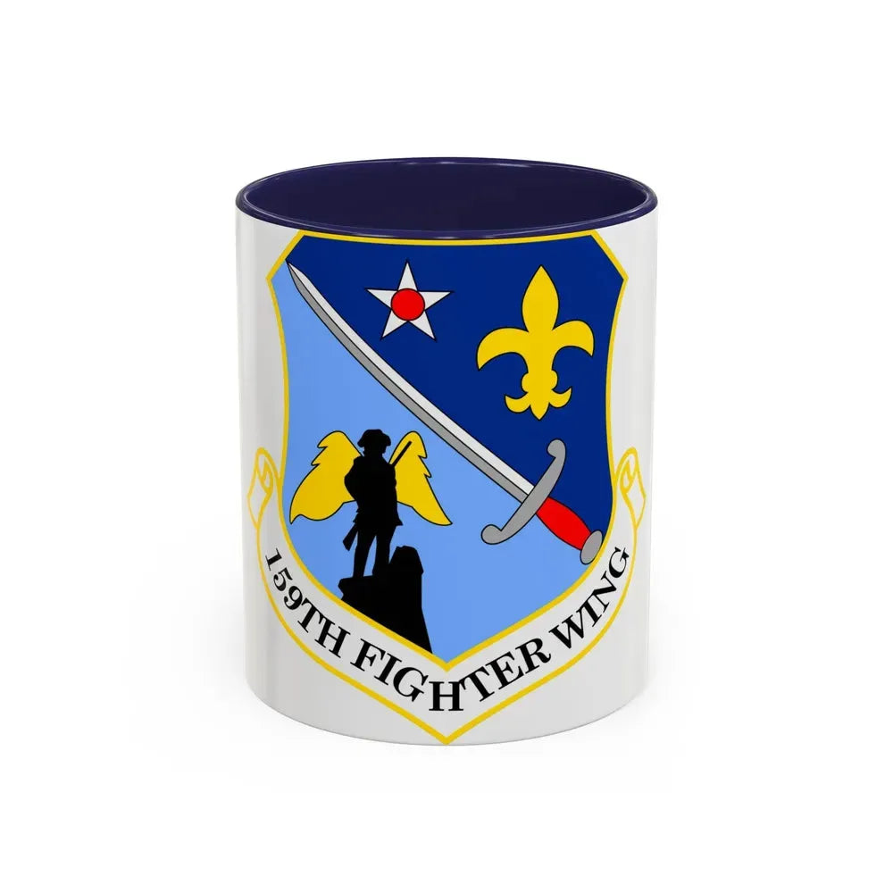 159th Fighter Wing (U.S. Air Force) Accent Coffee Mug 11oz Navy - Go Mug Yourself