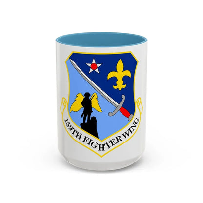 159th Fighter Wing (U.S. Air Force) Accent Coffee Mug 15oz Light Blue - Go Mug Yourself