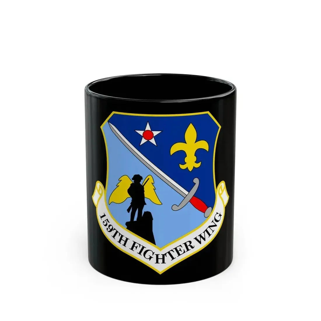 159th Fighter Wing (U.S. Air Force) Black Coffee Mug 11oz - Go Mug Yourself