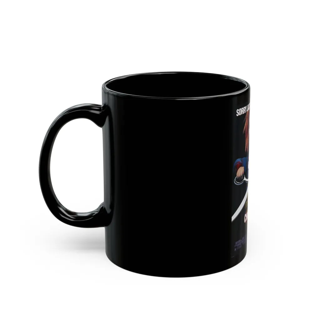 CHILD'S PLAY 2 1990 Movie Poster - Black Coffee Mug-Go Mug Yourself