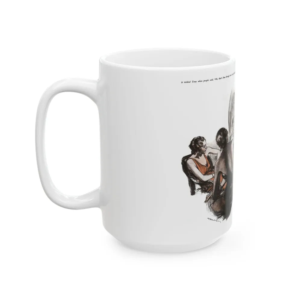 Diving Girl (2), Cosmopolitan, January 1934 - White Coffee Mug-Go Mug Yourself