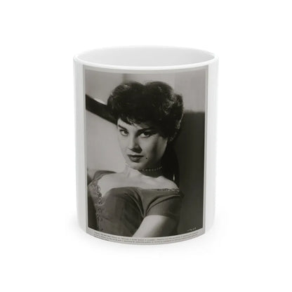 Lisa Montell #31 (Vintage Female Icon) White Coffee Mug-11oz-Go Mug Yourself