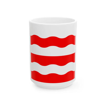 Flag of Morges Switzerland - White Coffee Mug-15oz-Go Mug Yourself