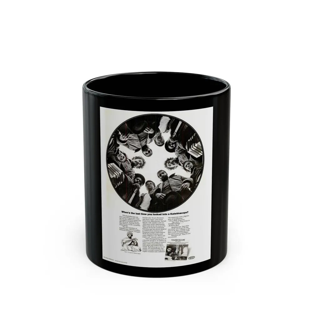 Kaleidoscope 1969 (Music Poster) Black Coffee Mug-11oz-Go Mug Yourself