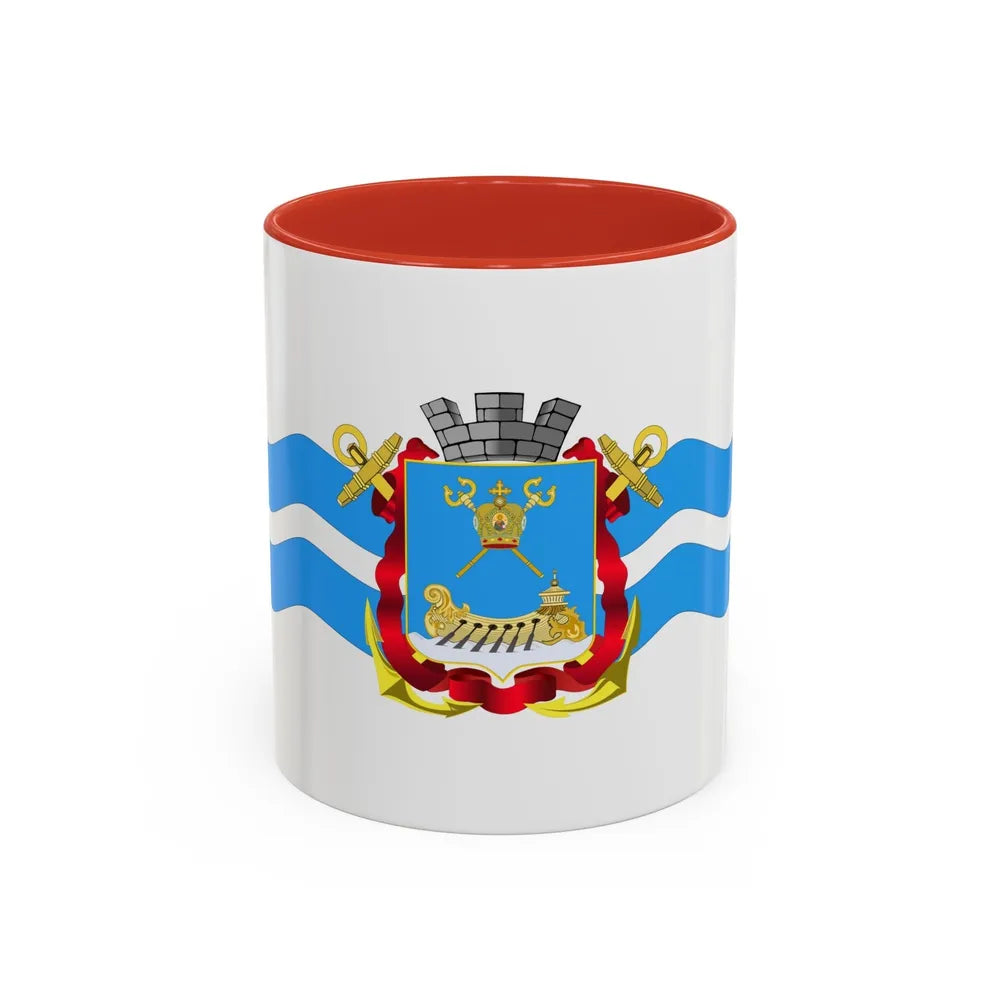 Flag of Mykolaiv Ukraine - Accent Coffee Mug-11oz-Red-Go Mug Yourself