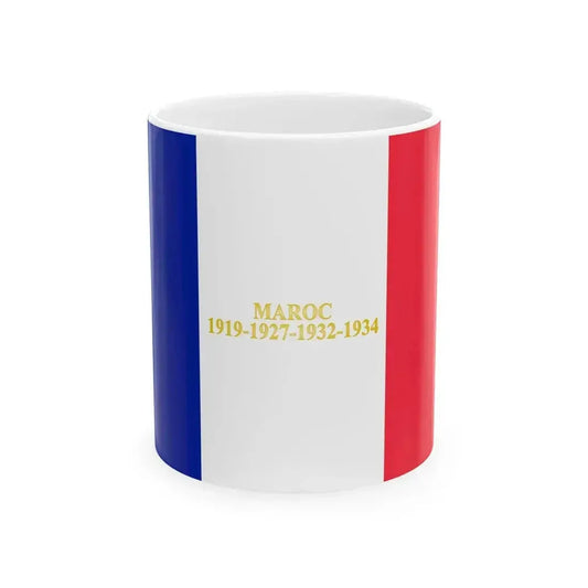15e regiment de tirailleurs algeriens - drapeau (France) White Coffee Mug 11oz - Go Mug Yourself