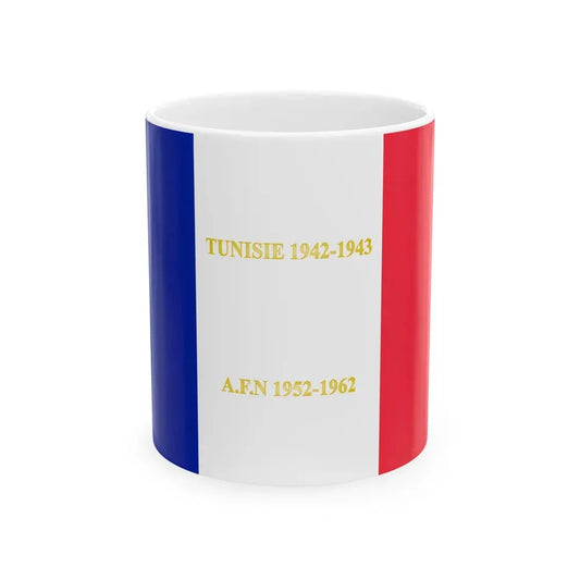 15e regiment de tirailleurs senegalais - drapeau (France) White Coffee Mug 11oz - Go Mug Yourself