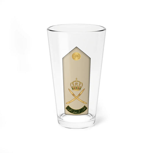 15.RAO MG (Oman) (Military Rank) Pint Glass 16oz 16oz - Go Mug Yourself