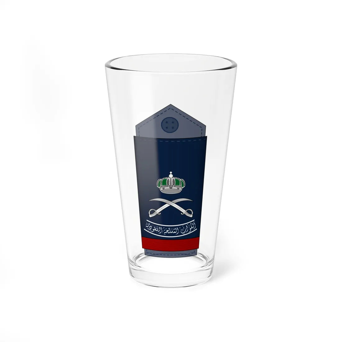 15.RSAF MG (Saudi Arabia) (Military Rank) Pint Glass 16oz 16oz - Go Mug Yourself