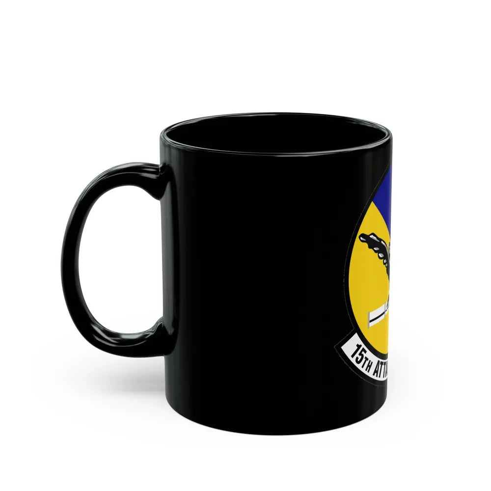 15th Attack Squadron Emblem (U.S. Air Force) Black Coffee Mug-Go Mug Yourself