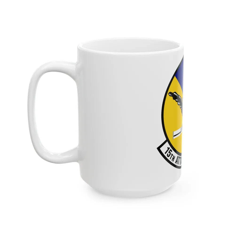 15th Attack Squadron Emblem (U.S. Air Force) White Coffee Mug-Go Mug Yourself