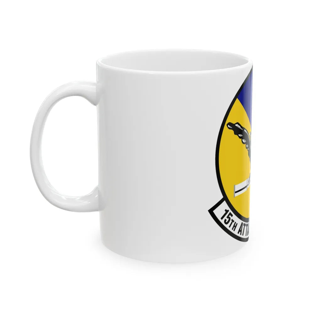 15th Attack Squadron Emblem (U.S. Air Force) White Coffee Mug-Go Mug Yourself