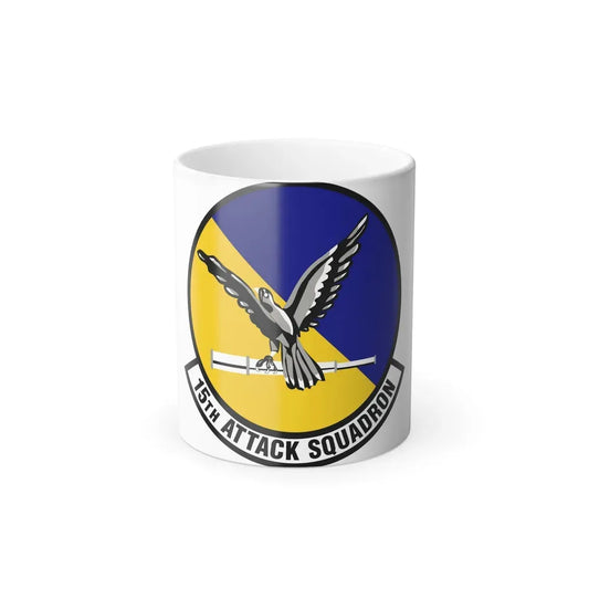15th Attack Squadron Emblem (U.S. Air Force) Color Changing Coffee Mug 11oz - Go Mug Yourself