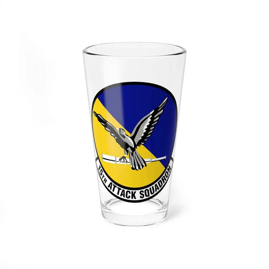 15th Attack Squadron Emblem (U.S. Air Force) Pint Glass 16oz 16oz - Go Mug Yourself