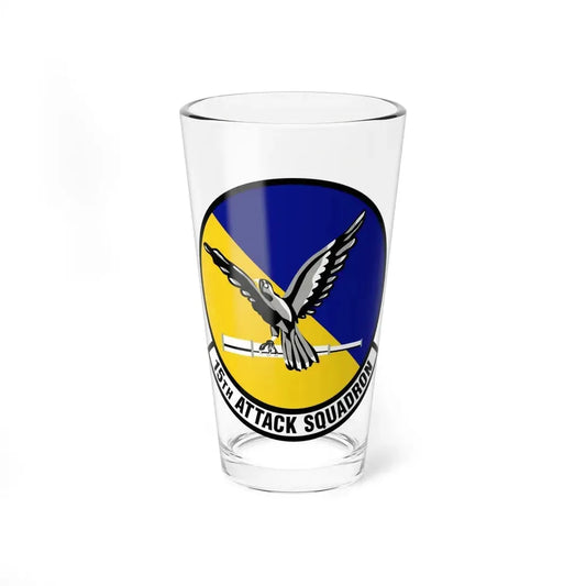 15th Attack Squadron Emblem (U.S. Air Force) Pint Glass 16oz 16oz - Go Mug Yourself