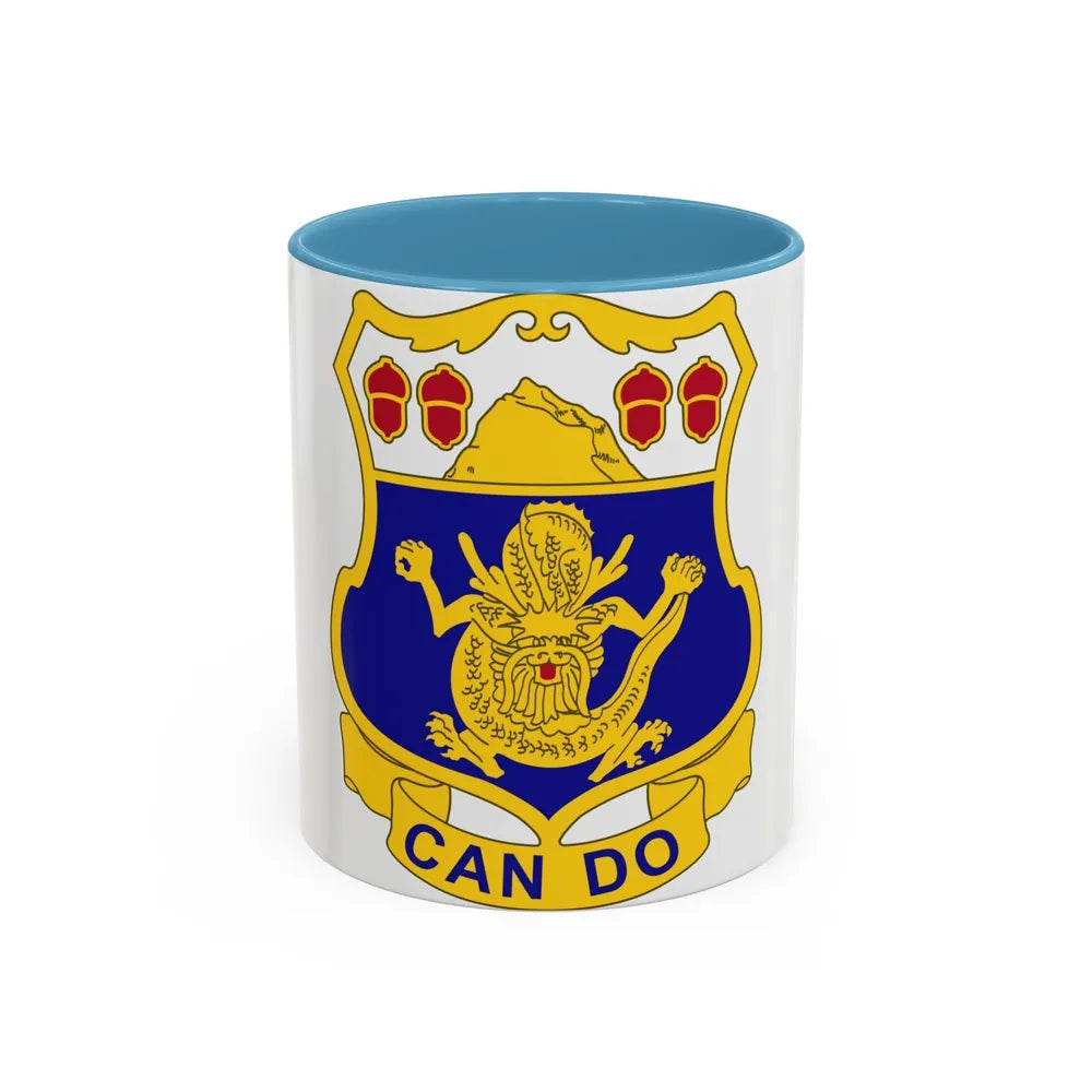 15th Infantry Regiment (U.S. Army) Accent Coffee Mug-11oz-Light Blue-Go Mug Yourself