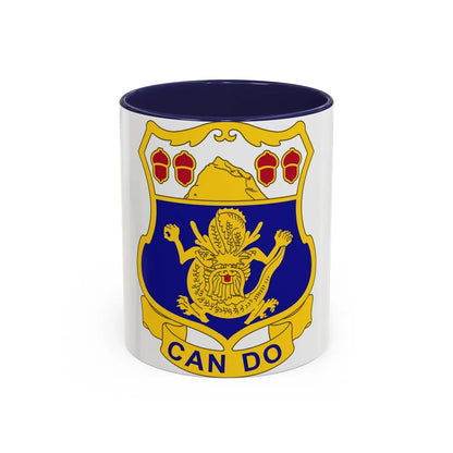 15th Infantry Regiment (U.S. Army) Accent Coffee Mug-11oz-Navy-Go Mug Yourself