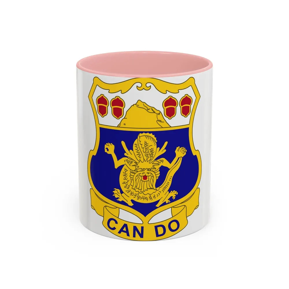 15th Infantry Regiment (U.S. Army) Accent Coffee Mug-11oz-Pink-Go Mug Yourself