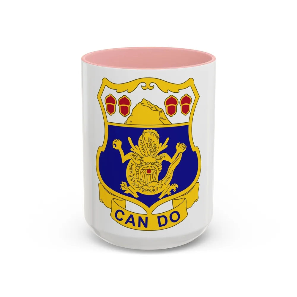 15th Infantry Regiment (U.S. Army) Accent Coffee Mug-15oz-Pink-Go Mug Yourself