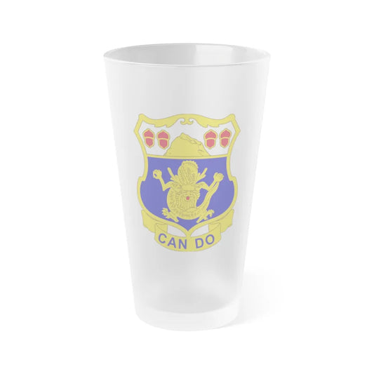 15th Infantry Regiment (U.S. Army) Frosted Pint Glass 16oz-Go Mug Yourself