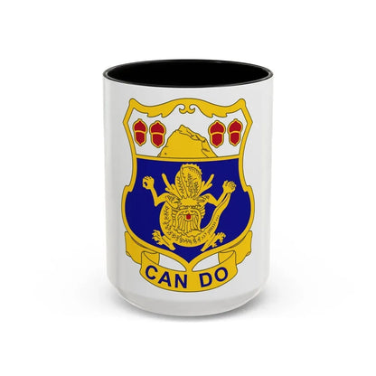 15th Infantry Regiment (U.S. Army) Accent Coffee Mug 15oz Black - Go Mug Yourself