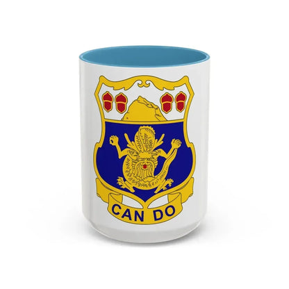 15th Infantry Regiment (U.S. Army) Accent Coffee Mug 15oz Light Blue - Go Mug Yourself