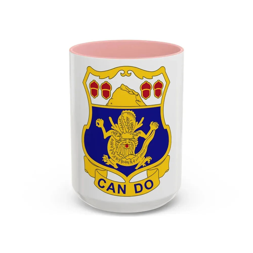 15th Infantry Regiment (U.S. Army) Accent Coffee Mug 15oz Pink - Go Mug Yourself