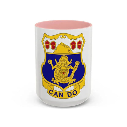 15th Infantry Regiment (U.S. Army) Accent Coffee Mug 15oz Pink - Go Mug Yourself