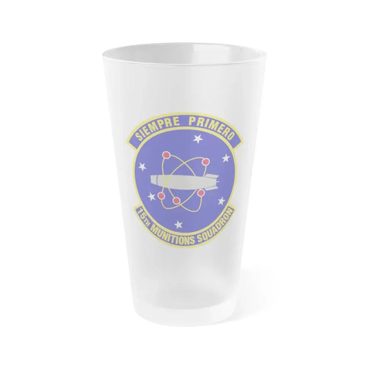 15th Munitions Squadron (U.S. Air Force) Frosted Pint Glass 16oz Default Title - Go Mug Yourself