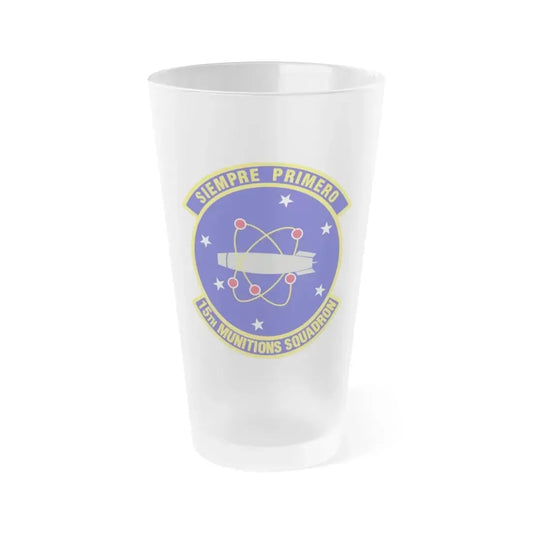 15th Munitions Squadron (U.S. Air Force) Frosted Pint Glass 16oz Default Title - Go Mug Yourself